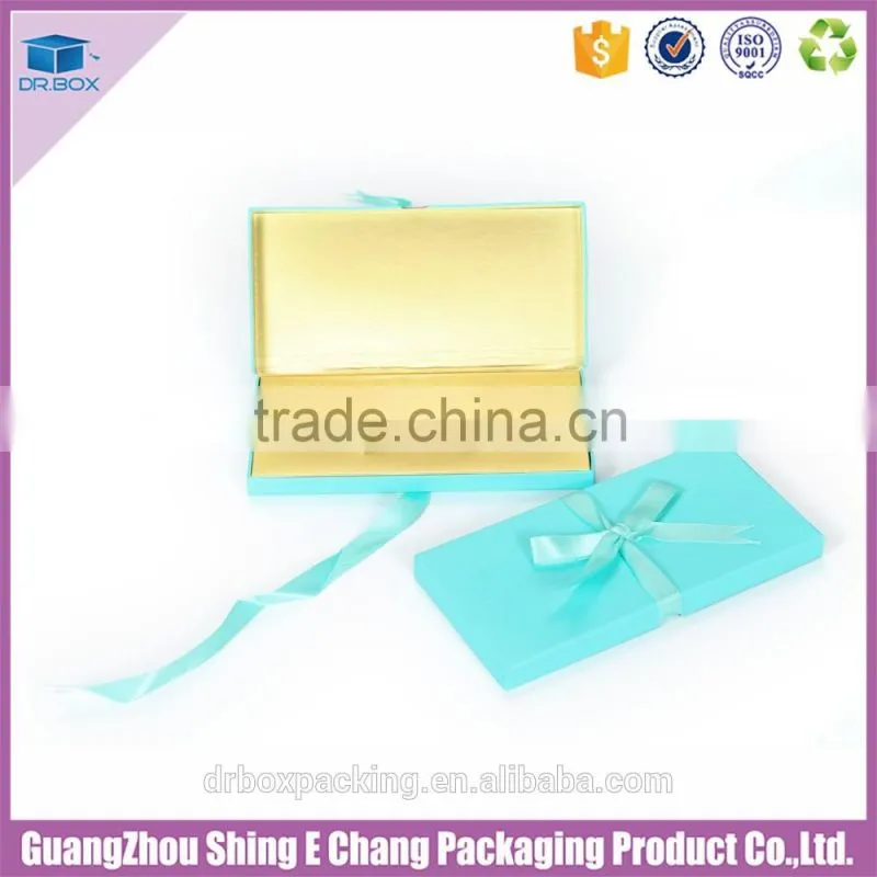 Customized wholesale elegant hand made wedding invitation card box