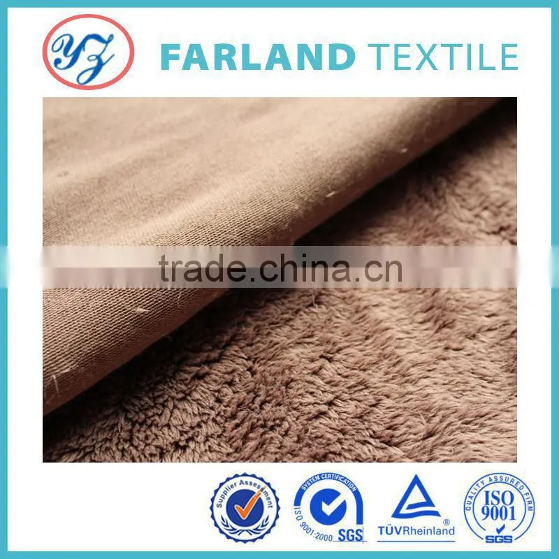Single side shu velveteen fabric for sofa/pillow /blanket /bedding set fabric