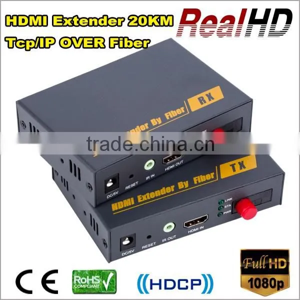 2016 China Best Selling 3D HDMI Fiber Optical Extender Support point-to-point mode