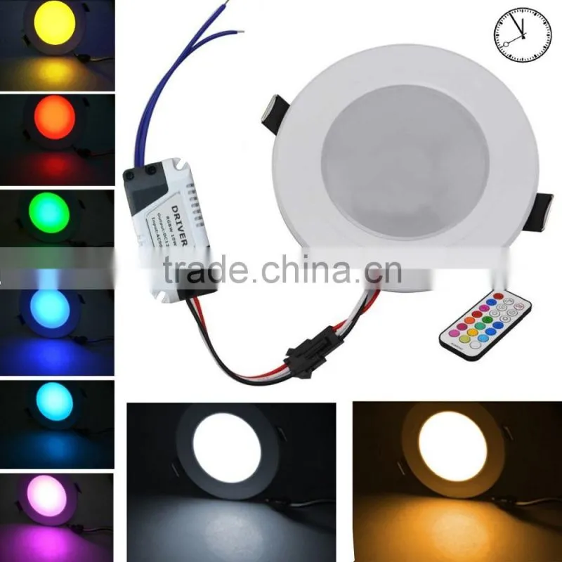 10w rgbw led recessed dimmable downlight