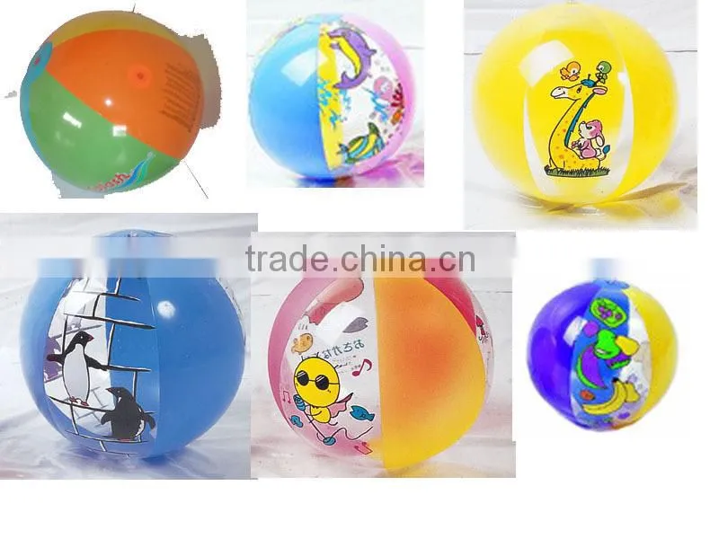 Lovely inflatable beach ball girls