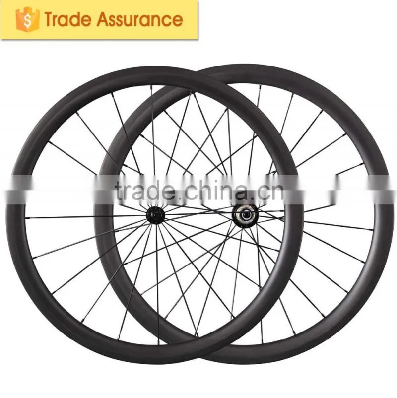 OEM carbon road bicycle wheels 700c full carbon road bike wheelset 40mm tubular carbon wheels