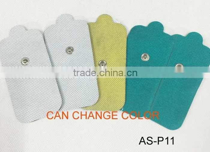 Replaceable stick electrode pads for tens/muscle stimulator