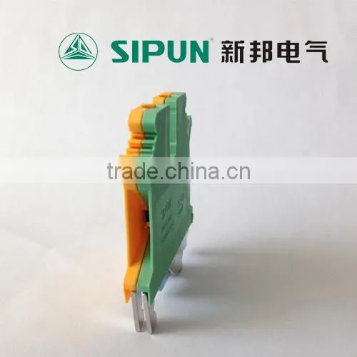 SUK2.5 earthed din rail screw type terminal block