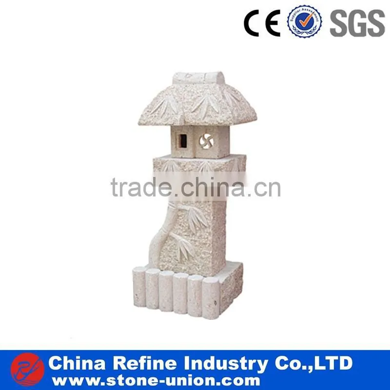 Stone Granite lantern for garden outdoor decoration
