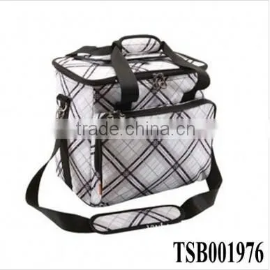 high quality hot sale shoulder beer can cooler bag with outside pocket