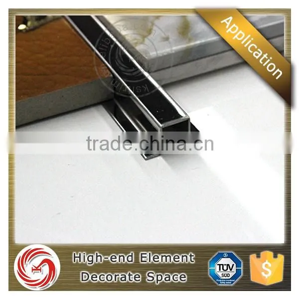 Fast connected ceramic aluminum tile listello trim