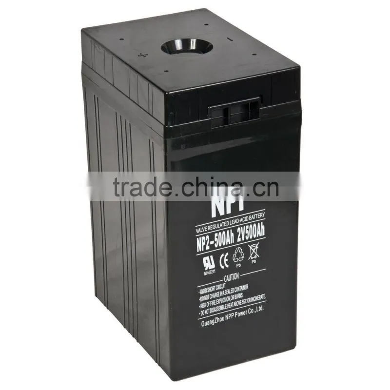 2v500ah storage backup 2 volt battery