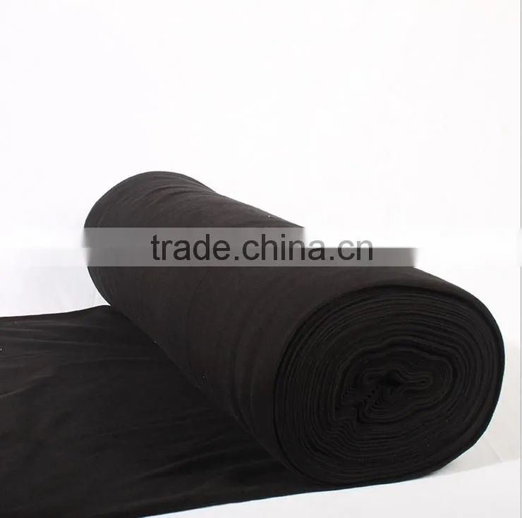 Best selling polyester pandex 2x2 rib knit fabric