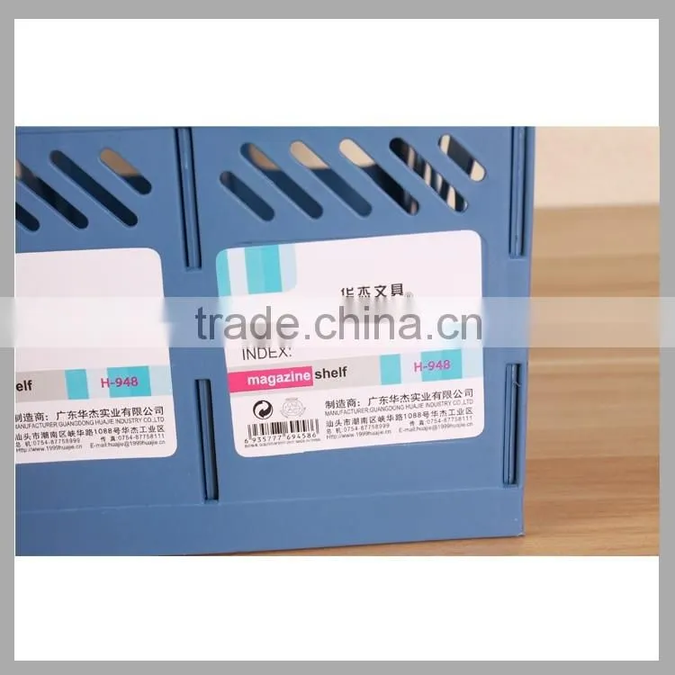 Foldable document shelf cubbyhole magazines rack desk organizer file holder