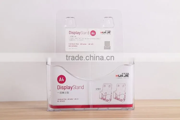 Custom T shape Plastic Centerpiece Display stand Card stand