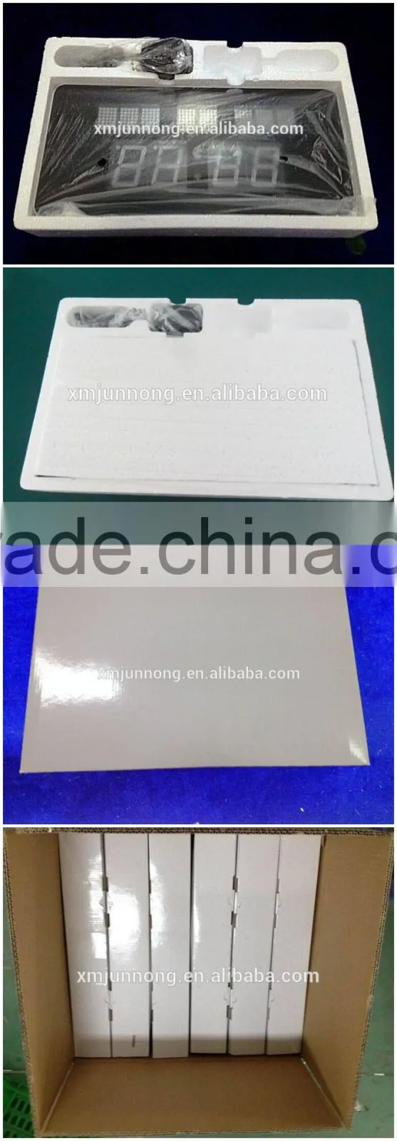 LED Color Digit Time/Day of Week/Date Display Clock with Aluminium Alloy Frame