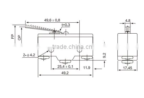 CNTD Goods In Stock Hinge Lever Type Snap Action Mini Limit Switch Micro Switch CM-1301