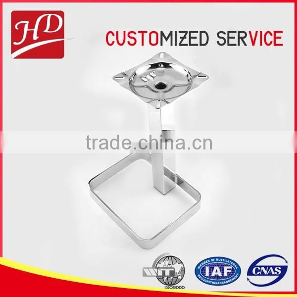 Metal furniture parts, modern stainless steel bar chair base