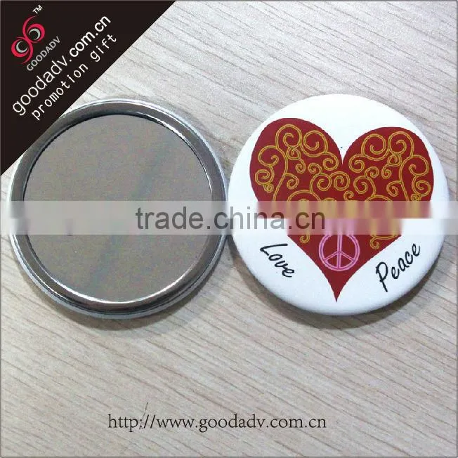 2016 Singapore souvenirs new products HOT sale cheaper tin pocket mirror