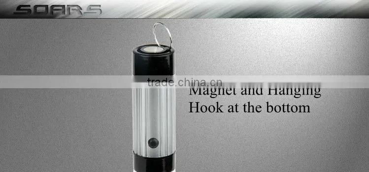 Camping lantern emergency 2 red led +9 staw hat led light flashlight multifunctional magnet