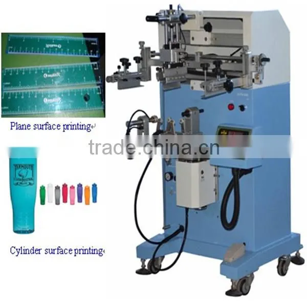 cylinder silicone bracelet screen printing printer machine price for bottles printing