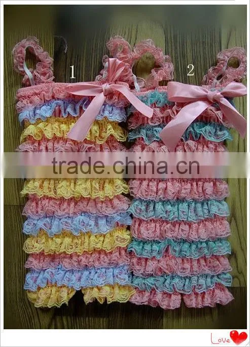 Hot sale !infant clothing XMAX lace tutu romper in kids