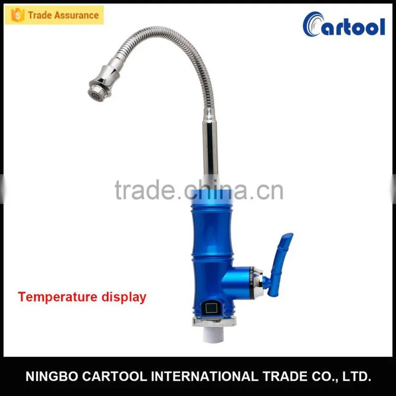 Kitchen LED Red Digital Display Fast Heating Electric Faucet Water Heater Taps