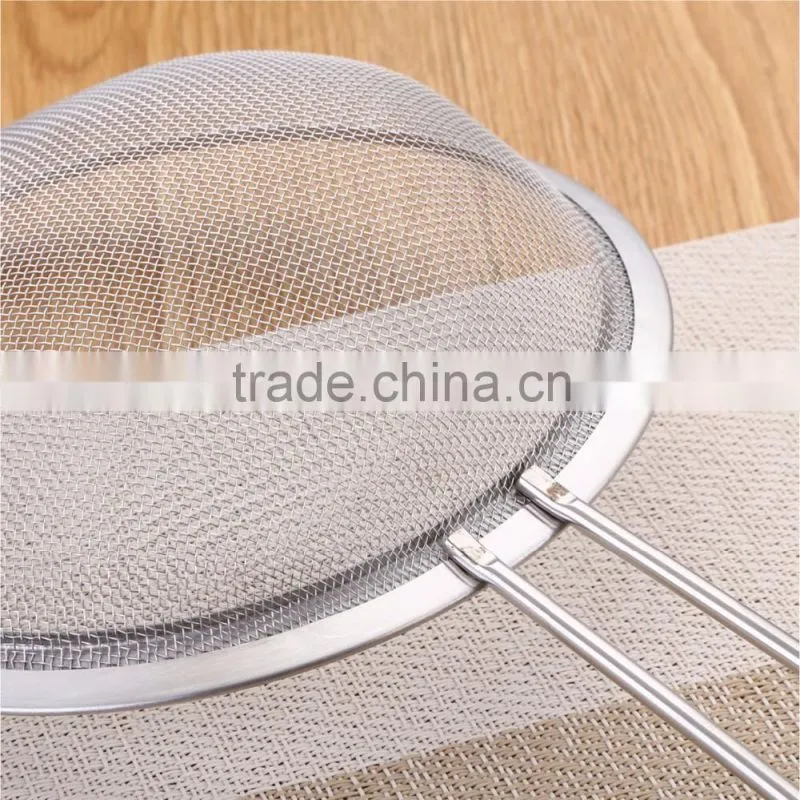 kitchen round food net leakage powder leakage resistance oil strainer