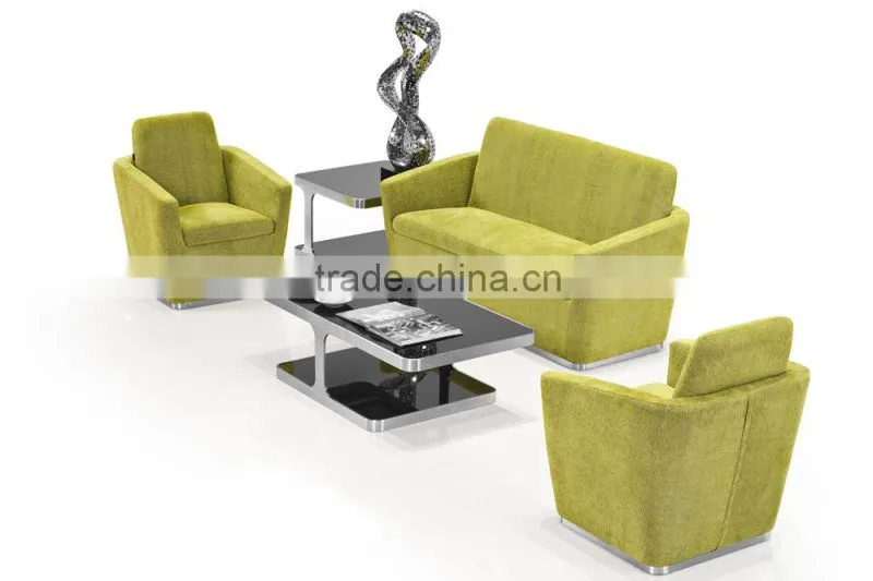 S-31 stainless steel fram modern fabric sofa foshan sofa