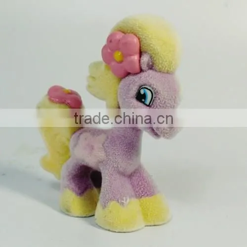 cheap horse little pony flocking toys