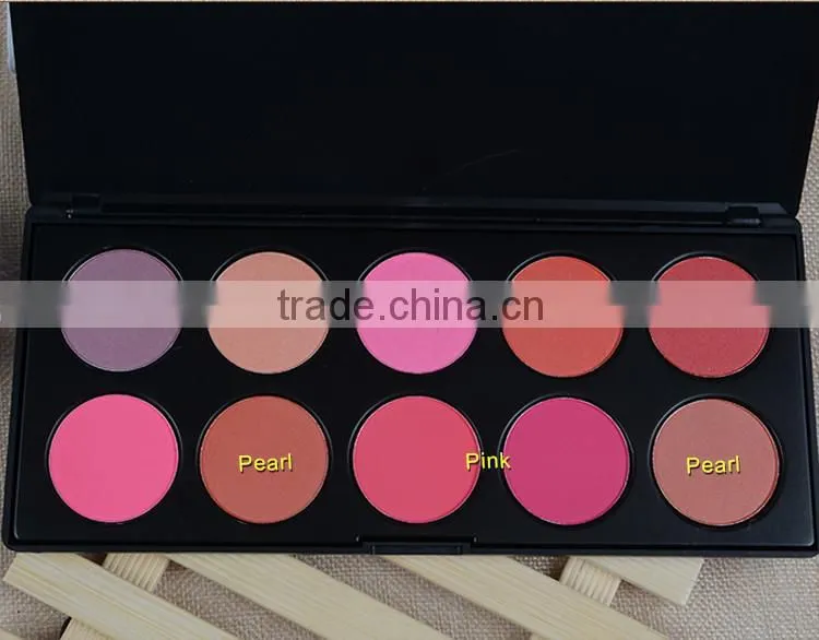 Professional mineral cosmetic empty makeup brush blusher blush containers