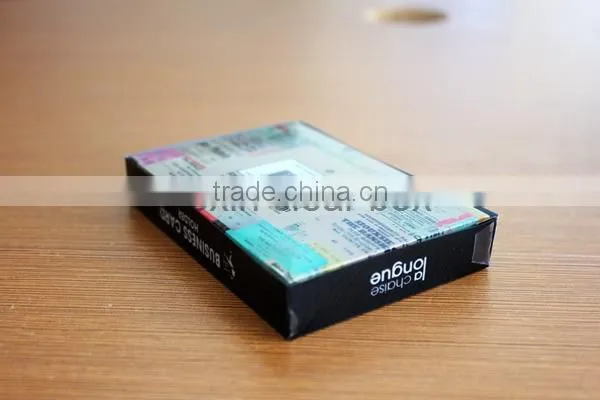 2014 new pvc tian de box for business card
