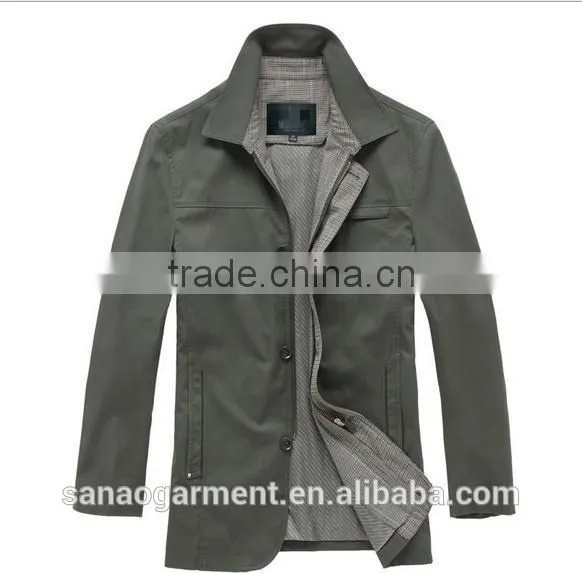 2015 simple style business casual men's wind jacket