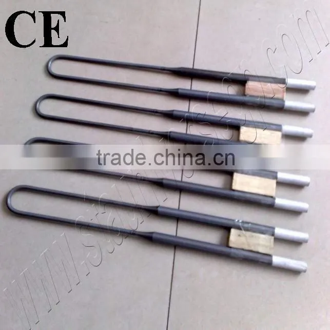 Molybdenum Disilicide heating element / MoSi2 rods with clamps