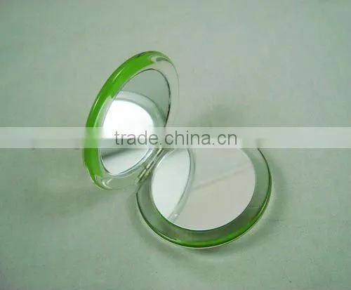 10x magnified foldable plastic pocket mirror