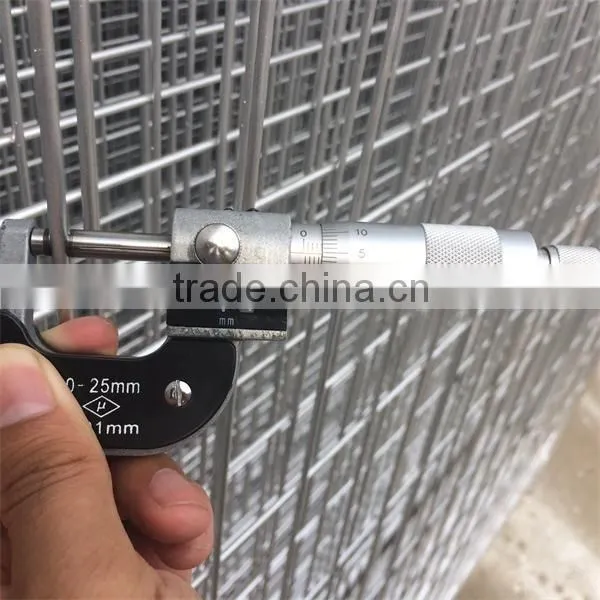 Construction Site AS4687-2007 Standard hot dipped galvanized welded panel removable temporary fence