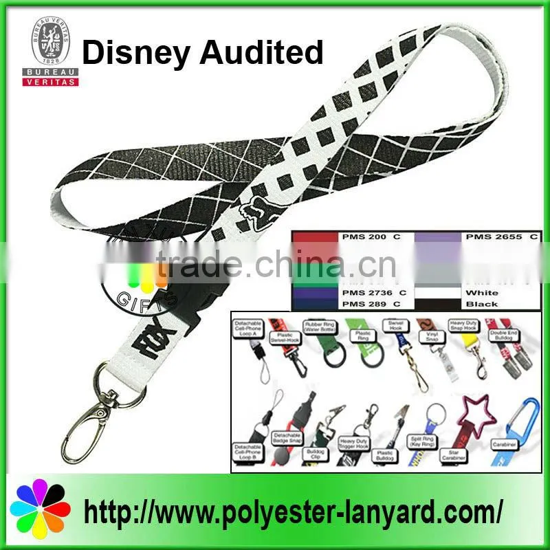 2016 hot sell 2cm printed lanyards for show