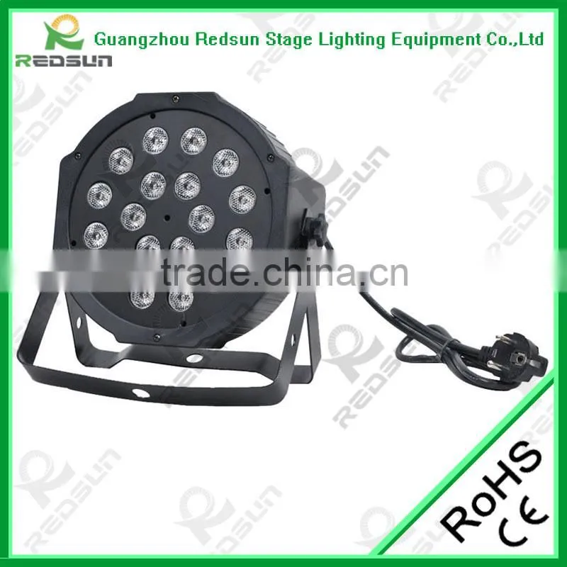 High quality colorful DMX LED Flat Par Stage Light/Party Light/Dance Hall Light
