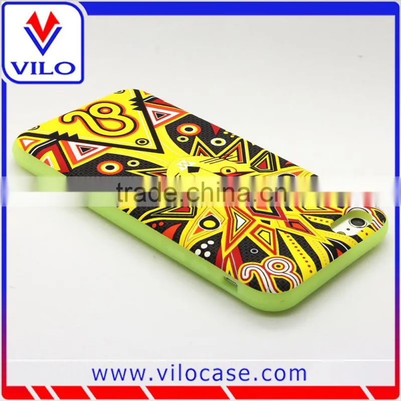 Silicone case for iphone with print texture