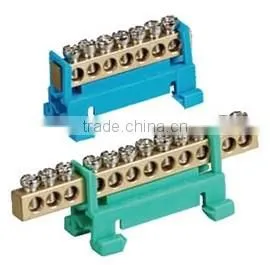 12-ways Copper Terminal Block Connector(brass terminal,terminal connector) (GS01-0690)