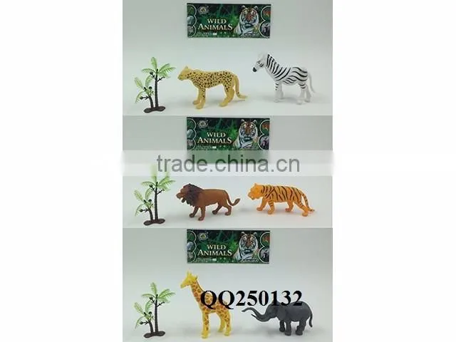 12pcs animal set toy,plastic funny animals toy set
