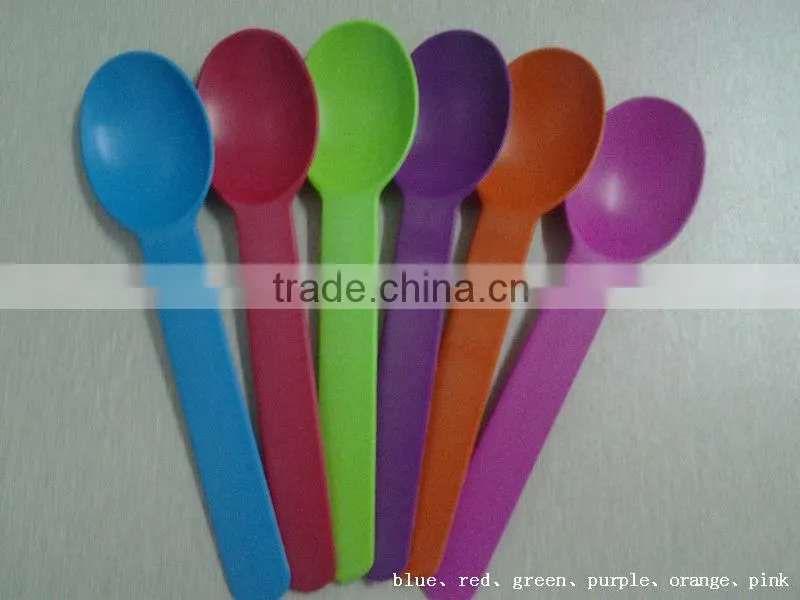 colourful 100% Biodegradable disposable ice cream spoon