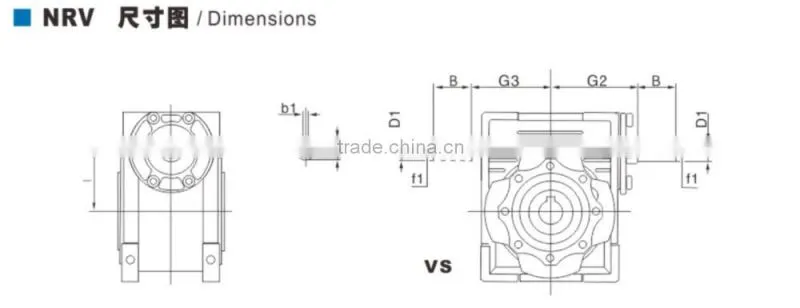 Bonfiliglio like NRV Series worm drive speed reducer