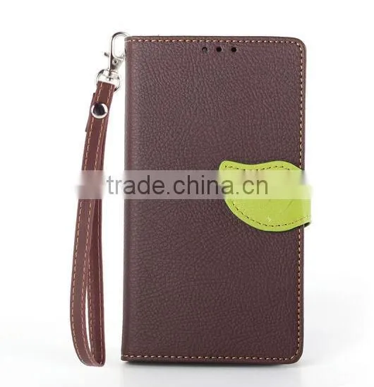 Newest product flip hit color pattern wallet leaf buckle leather case for Sony Xperia Z4 with stand