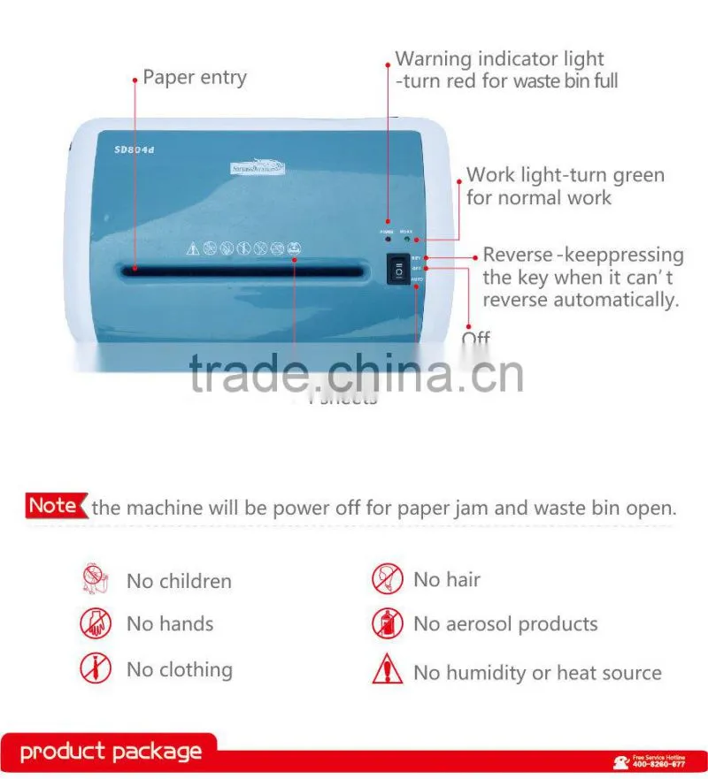 The desktop shredder with Chinese characteristics