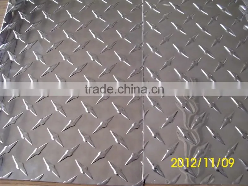 5005 5754 5083 anti-slip aluminum diamond plate for stair/step