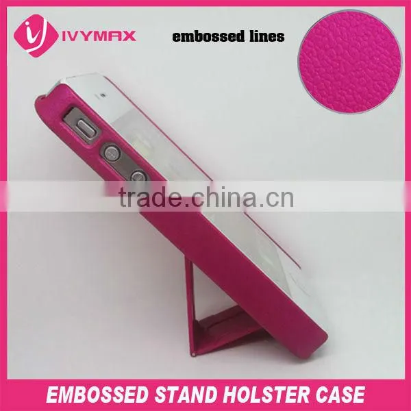 2013 new products hard plastic cell accessories for iphone4 4s holster combo case
