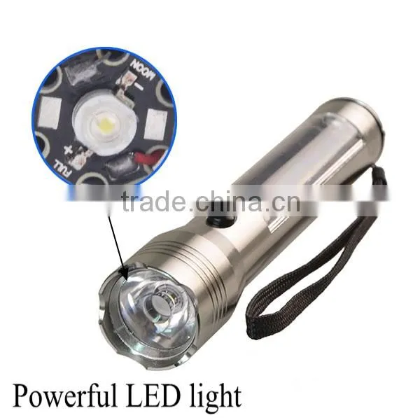 high power strong light USB charger solar power led torch