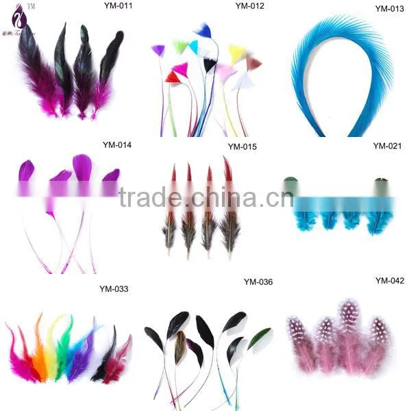 Natural color pheasant chicken feather for hat and party decoration,cheap feathers