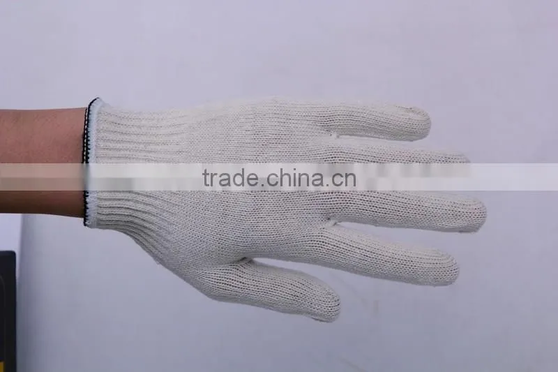 cheapest mixed colorful kintted cotton gloves made in China