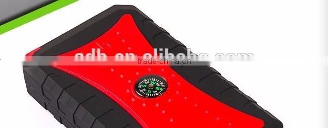 New products 7500mah waterproof multi-function auto emergency start power with 4 usb output with compass