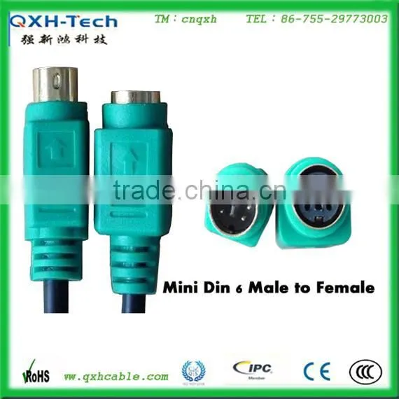 Mini jack to din jack cable mini din 6 pin cable