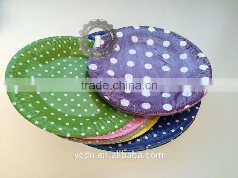 7 inch disposable party paper plate