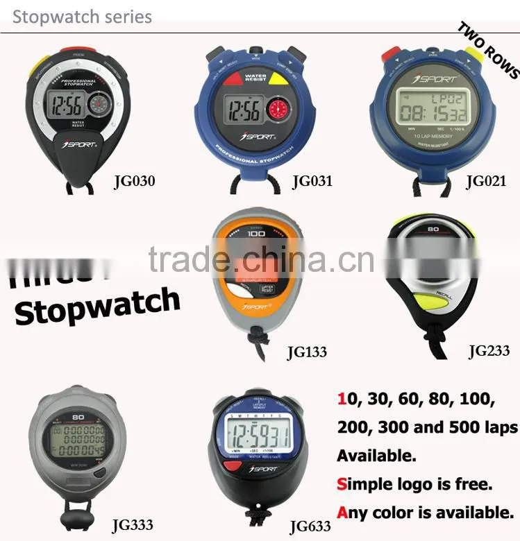 30-500 laps memory digital timer chronograph